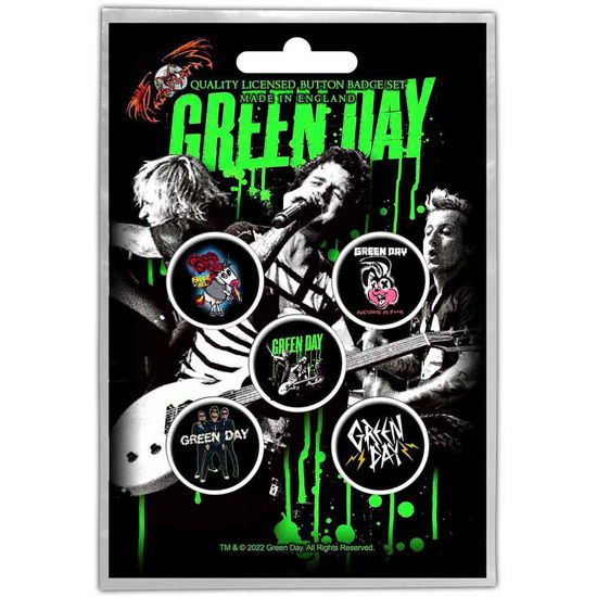 Cover for Green Day · Green Day Button Badge Pack: Revolution (MERCH)