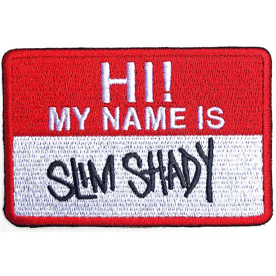 Cover for Eminem · Eminem Standard Patch: Slim Shady Name Badge (Patch)