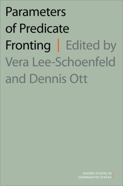 Cover for Parameters of Predicate Fronting - Oxford Studies in Comparative Syntax (Paperback Book) (2021)