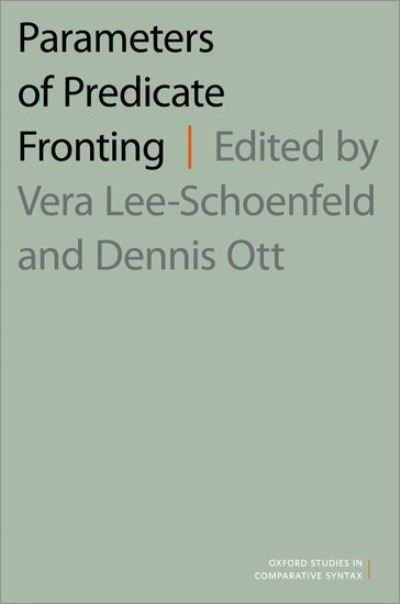 Cover for Parameters of Predicate Fronting - Oxford Studies in Comparative Syntax (Pocketbok) (2021)