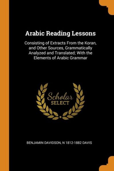 Cover for Benjamin Davidson · Arabic Reading Lessons (Paperback Book) (2018)