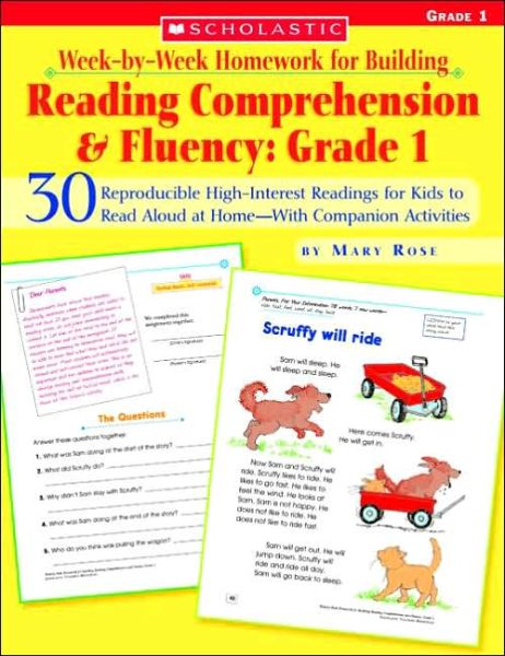 Week-by-week Homework for Building Reading Comprehension & Fluency: Grade 1 (Week-by-week Homework for Building Reading Comprehension and Fluency) - Mary Rose - Książki - Teaching Resources - 9780439616560 - 1 sierpnia 2004