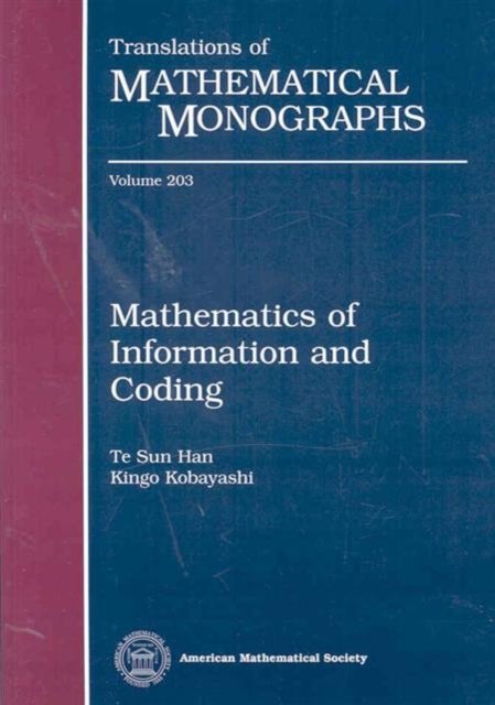 Cover for Te Sun Han · Mathematics of Information and Coding - Translations of Mathematical Monographs (Paperback Bog) (2007)