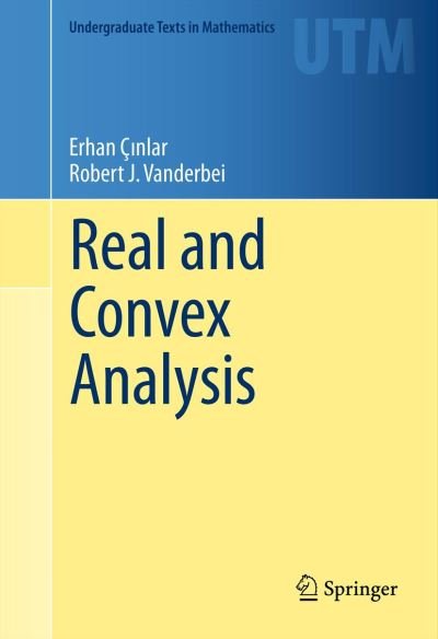 Cover for Erhan Cinlar · Real and Convex Analysis (Bog) [2013 edition] (2013)