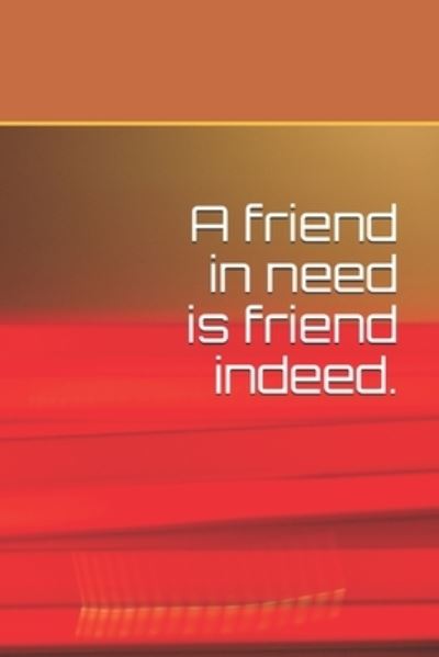 Cover for Air Art · A friend in need is friend indeed. (Paperback Book) (2020)