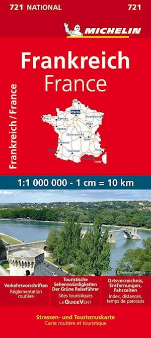 Cover for Michelin Editions · Michelin Frankreich einseitig (Map) (2023)