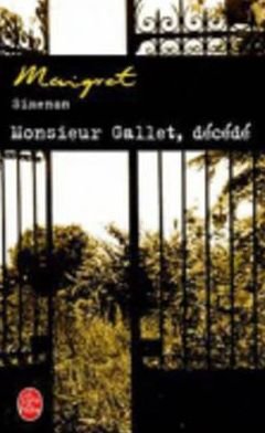 Cover for G. Simenon · Monsieur Gallet Decede (Ldp Simenon) (French Edition) (Paperback Book) [French edition] (2004)