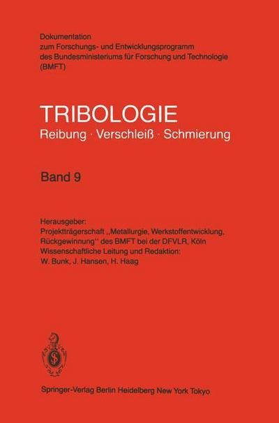 Cover for H Haag · Oberflachenbehandlung - Abrasivverschleiss - Tribologie: Reibung, Verschleiss, Schmierung (Paperback Book) (1985)
