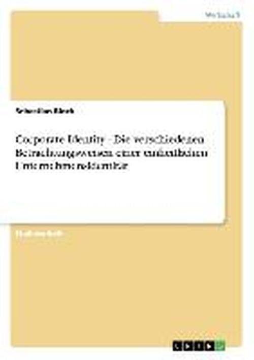 Cover for Bloch · Corporate Identity - Die verschie (Book) [German edition] (2009)
