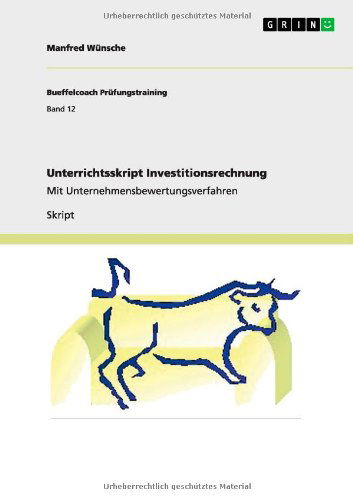 Unterrichtsskript Investitionsr - Wünsche - Livros - GRIN Verlag GmbH - 9783640918560 - 10 de julho de 2011