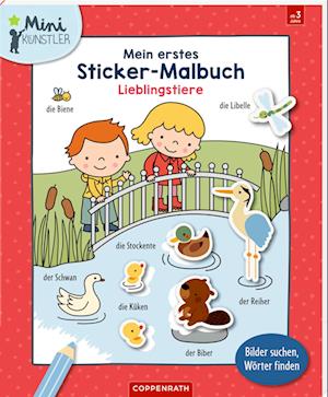 Cover for Deborah van de Leijgraaf · Mein erstes Sticker-Malbuch: Lieblingstiere (Book) (2024)
