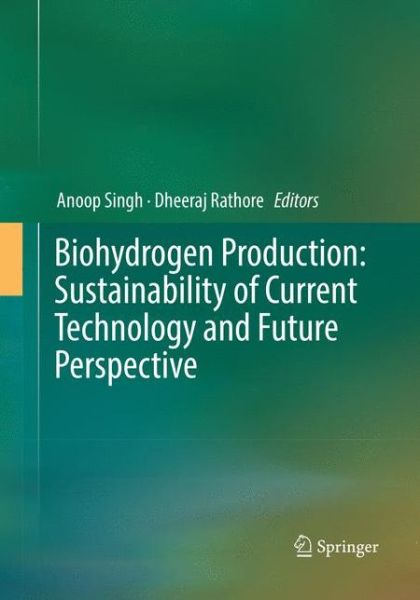 Cover for Biohydrogen Production: Sustainability of Current Technology and Future Perspective (Paperback Book) [Softcover reprint of the original 1st ed. 2017 edition] (2018)
