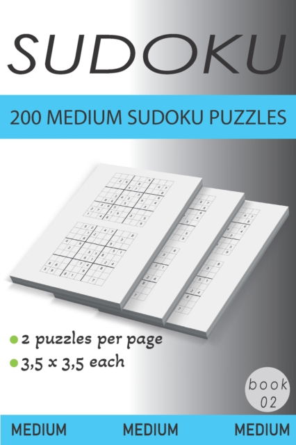 Cover for Aurora Mae Designs · 200 Medium Sudoku Puzzles: Book 2 (Paperback Book) (2021)