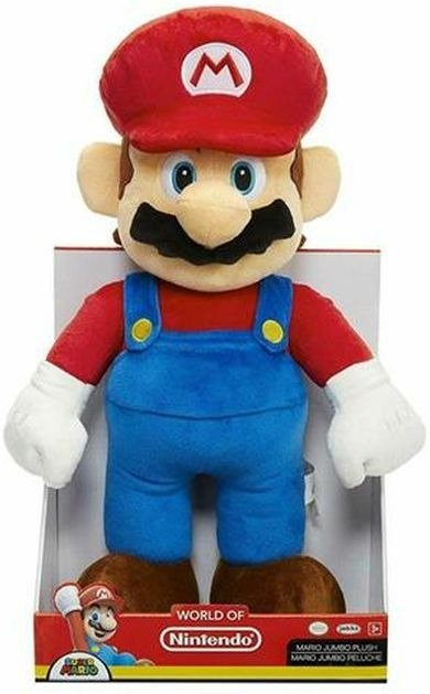 World of Nintendo Jumbo Plüschfigur Super Mario 50 - Nintendo  Jakks Plush  Mario Giant Plush 50cm Plush - Produtos - JAKKS Pacific - 0039897644561 - 11 de março de 2024