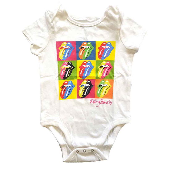 The Rolling Stones Kids Baby Grow: Two-Tone Tongues (0-3 Months) - The Rolling Stones - Koopwaar -  - 5056368623561 - 