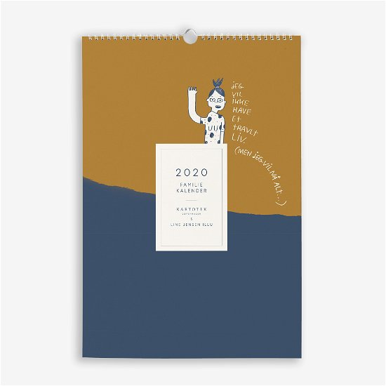 Cover for Line Jensen · Familiekalender - Line Jensen (Spiral Book) [1e uitgave] (2019)