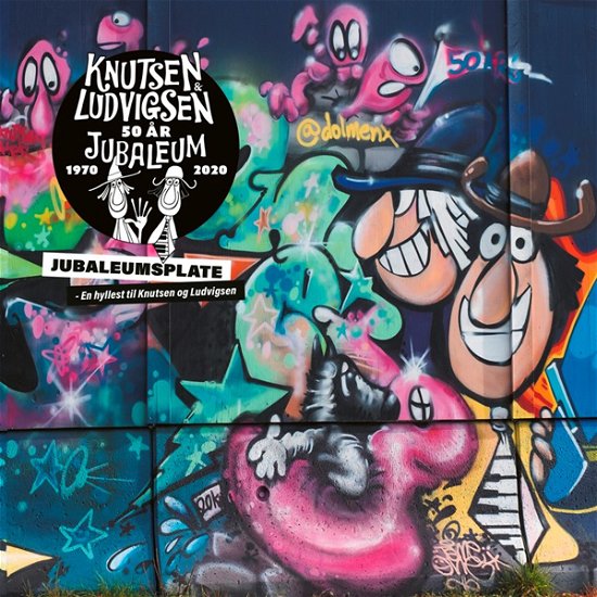 Cover for Knutsen &amp; Ludvigsen · Jubaleumsplate-en Hyllest til K&amp;l (Blue / Purple &amp; Pink Vinyl) (LP) (2021)