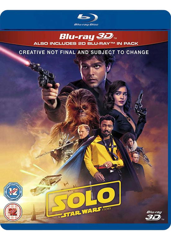 Cover for Solo · Solo: A Star Wars Story 3D (Blu-Ray) (2018)