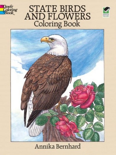 State Birds and Flowers Coloring Book - Dover Nature Coloring Book - Annika Bernhard - Mercancía - Dover Publications Inc. - 9780486264561 - 28 de marzo de 2003