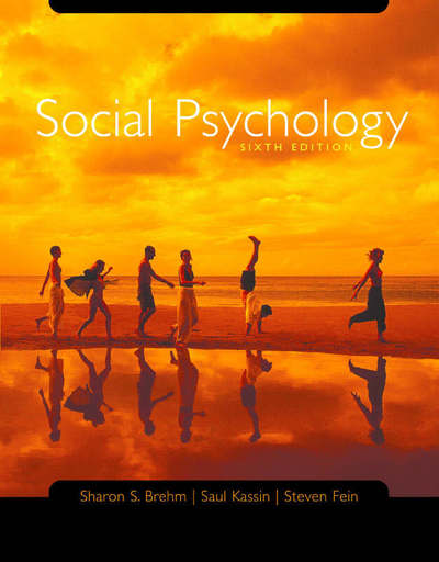 Cover for Sharon Brehm · Social Psychology Text with CD-ROM and Critical Thinking Reader (Hardcover Book) (2004)