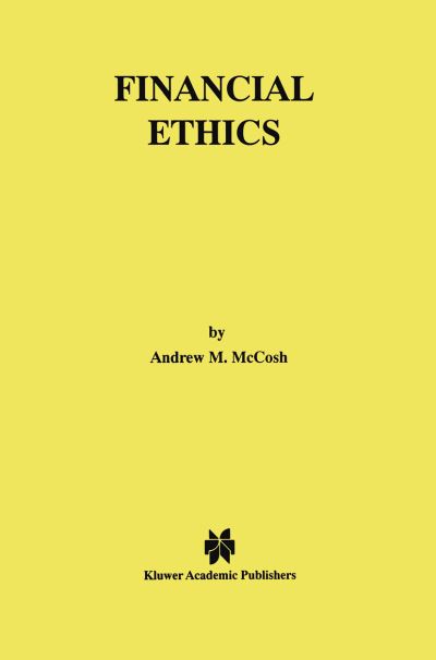 Cover for Andrew McCosh · Financial Ethics (Hardcover Book) [1999 edition] (1999)