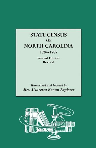 Cover for Alvaretta K. Register · State Census of North Carolina, 1784-1787 (Paperback Book) [2nd Revised edition] (2008)