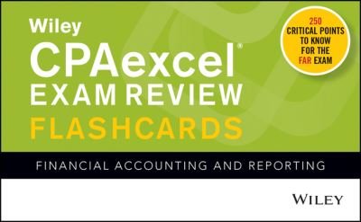 Cover for Wiley · Wiley's CPA Jan 2022 Flashcards: Financial Accounting and Reporting (Taschenbuch) (2022)