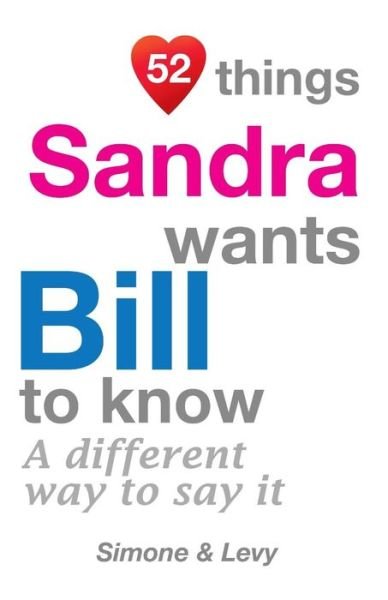 Cover for Levy · 52 Things Sandra Wants Bill To Know (Paperback Book) (2014)