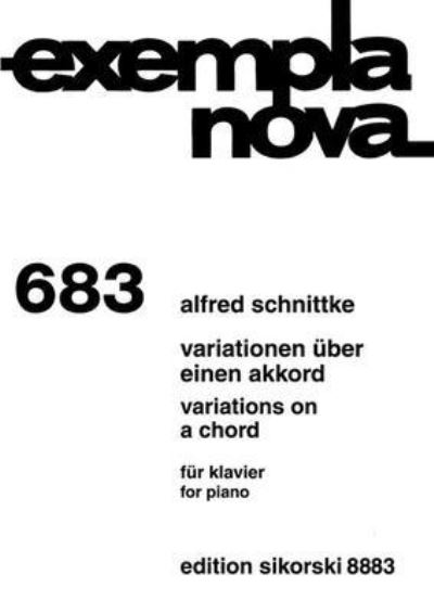 Cover for Alfred Schnittke · Variations on a Chord (Paperback Book) (2019)