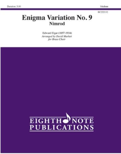 Cover for Edward Elgar · Enigma Variation No. 9 (Bog) (2022)