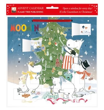 Cover for Moomin: Decorating the Christmas Tree Advent Calendar (with stickers) (Calendar) [New edition] (2022)