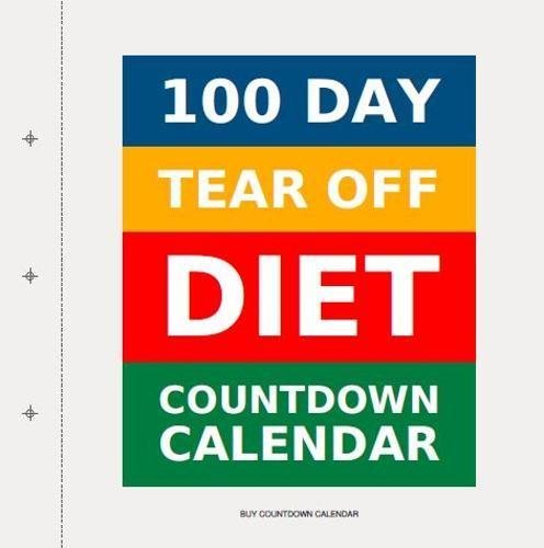 Cover for Buy Countdown Calendar · 100 Day Tear-Off Diet Countdown Calendar (Paperback Book) [Large type / large print edition] (2014)