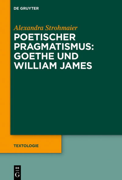 Cover for Strohmaier · Poetischer Pragmatismus: Goe (Buch) (2019)