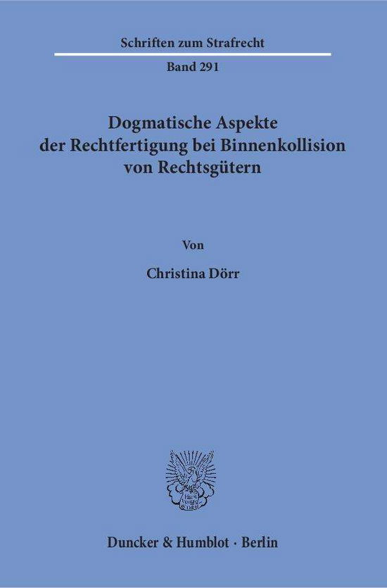 Cover for Dörr · Dogmatische Aspekte der Rechtferti (Book) (2016)