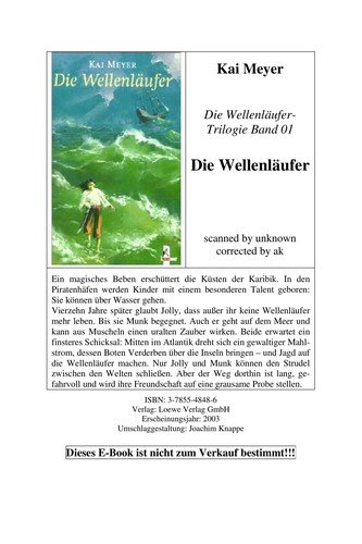 Cover for K. Meyer · Wellenläufer (Buch)