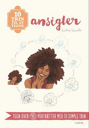 Cover for Justine Lecouffe · 10 trin til at tegne ansigter (Taschenbuch) [1. Ausgabe] (2024)