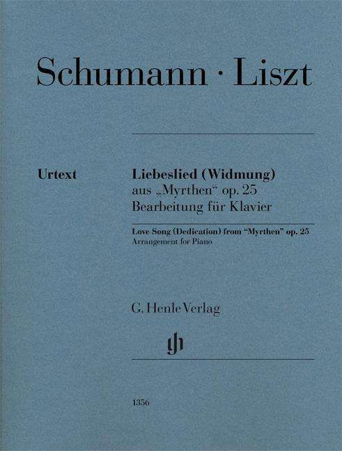 Cover for Schumann · Liebeslied (Widmung), Klavier (Bog)