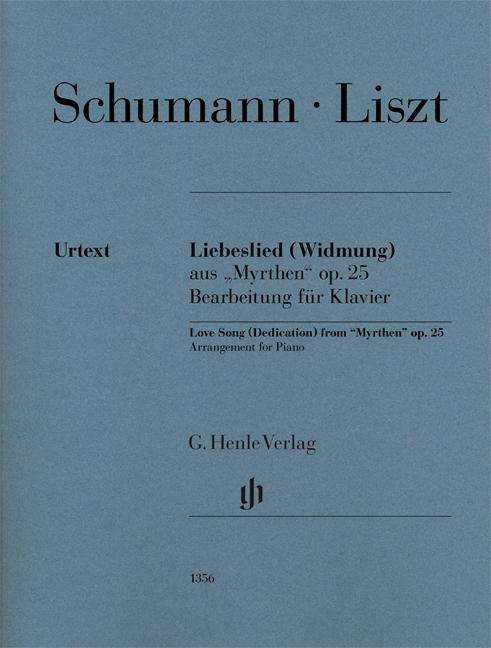 Cover for Schumann · Liebeslied (Widmung), Klavier (Bog)