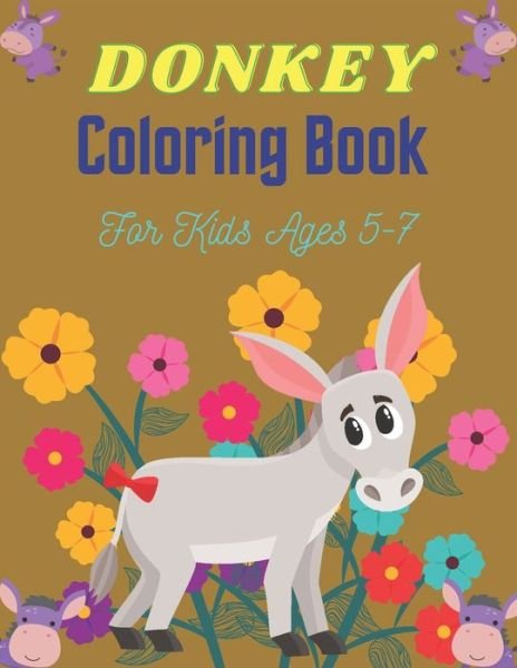 Cover for Srmndm Publications · DONKEY Coloring Book For Kids Ages 5-7 (Paperback Bog) (2020)