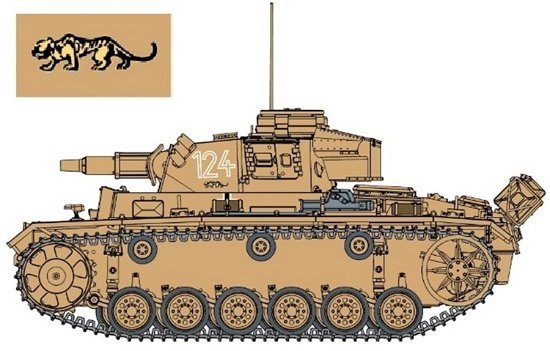 Cover for Dragon · 1/35 Pz.kpfw.iii Ausf.n S.pz.abt501 Tunesia 42/43 (Legetøj)