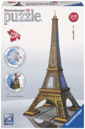 Ravensbuger - 3D Puzzle - the Eiffel Tower - Ravensburger - Jogo de tabuleiro - Ravensburger - 4005556125562 - 23 de outubro de 2019