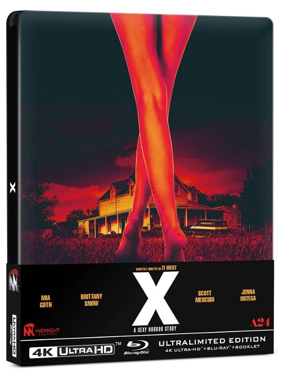 Cover for X · A Sexy Horror Story (Uhd+Blu-Ray+Booklet) (Steelbook) (Blu-ray) (2022)
