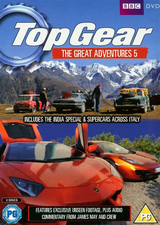 Cover for Top Gear - the Great Adventure · Top Gear - The Great Adventures: Volume 5 (DVD) (2012)
