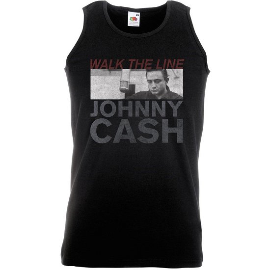 Cover for Johnny Cash · Johnny Cash Unisex Vest T-Shirt: Studio Shot (Kläder) [size S] [Black - Unisex edition]