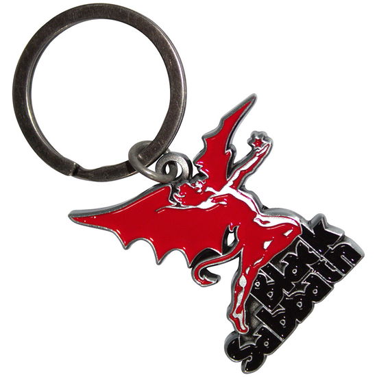 Black Sabbath Keychain: Logo & Daemon - Black Sabbath - Produtos - - 5056821088562 - 19 de dezembro de 2024