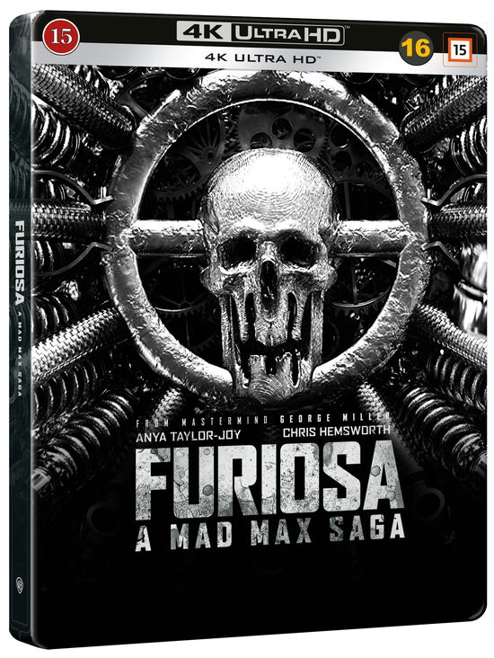 Cover for Mad Max · Furiosa: A Mad Max Saga (Steelbook) (4K UHD + Blu-ray) [Limited Black And Chrome Steelbook edition] (2024)