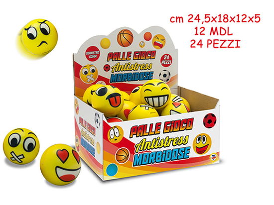 Pallina Smiley Antistress Diametro 63 Mm (Assortimento) - Teorema: Teo'S - Merchandise -  - 8017967515562 - 