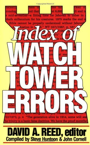 Cover for David A. Reed · Index of Watchtower Errors 1879 to 1989 (Paperback Bog) (1990)