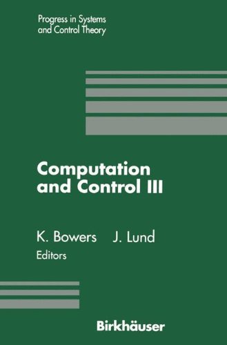 Cover for John Lund · Computation and Control: Volume 3 (Progress in Systems and Control Theory) (Hardcover bog) (1993)