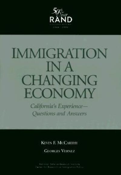 Cover for Kevin F. McCarthy · Immigration in a Changing Economy (Paperback Book) (1998)